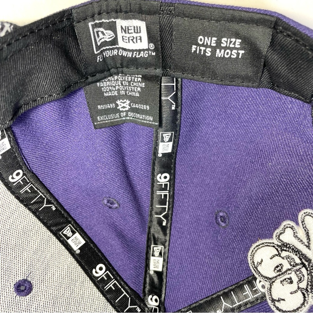 New Era 9FIFTY Tokidoki Snapback Cap Purple Hat Dual Tiger Sexy Asian Girl NWOT - Picture 6 of 7